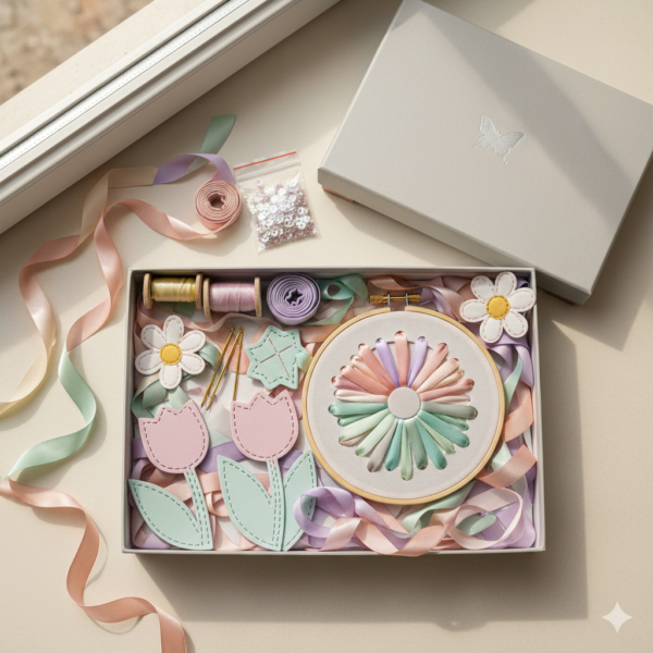 Floral Ribbon Art Kit