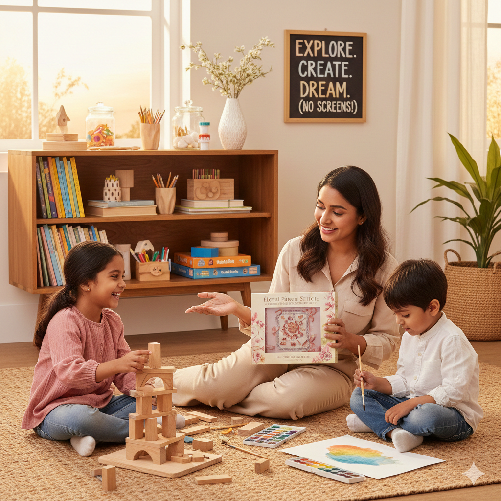 Pakistani child ribbon art